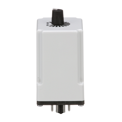 Timing Relay, Type JCK, plug In, on delay, adjustable time, 0.1 to 10 seconds, 10A, 240 VAC, 24 VAC/DC