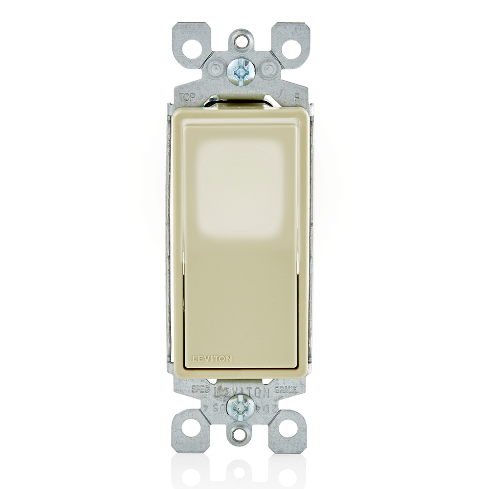 Decora LED Illuminated Rocker Single-Pole Switch