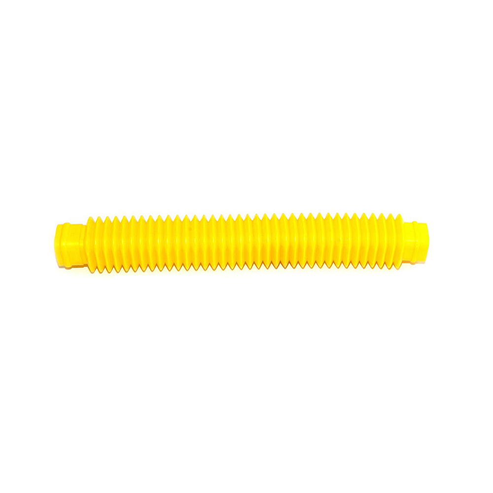 Square Convoluted Tube, 30mm dia, 350mm, Yellow