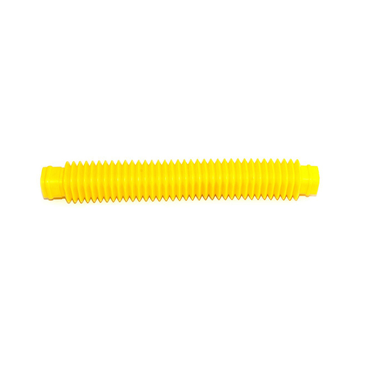 Square Convoluted Tube, 30mm dia, 350mm, Yellow