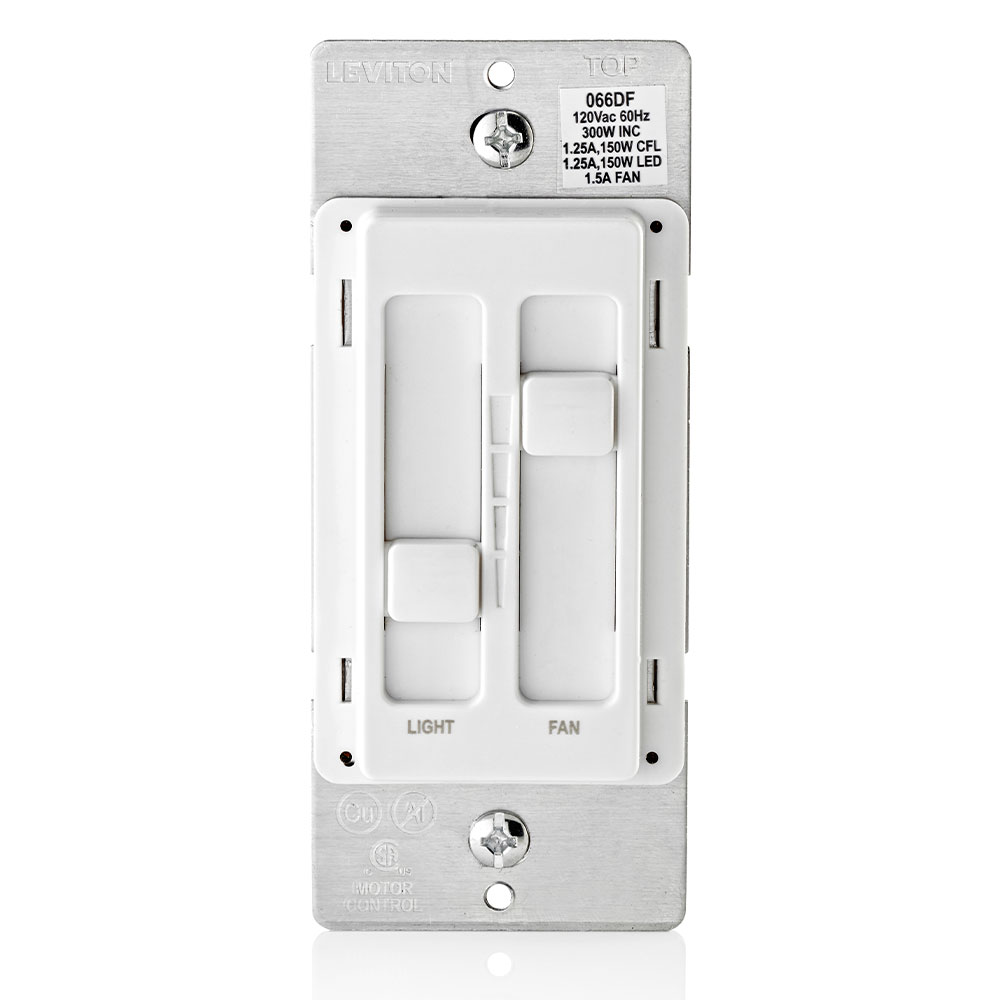 SureSlide Ceiling Fan Control and Dimmer Switch for LED, Halogen and Incandescent Bulbs