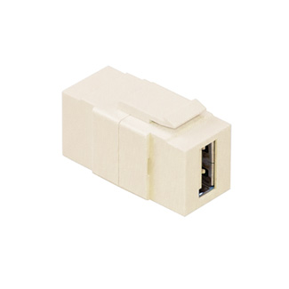 USB Feedthrough QuickPort Connector, Ivory Housing