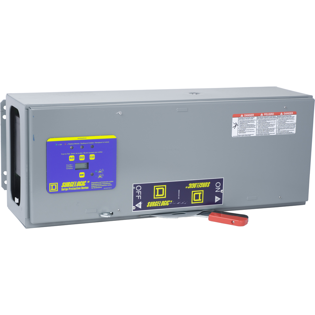 Surge protection device, Surgelogic, QMB, 120kA, 208Y/120 VAC, 3 phase, 4 wire, SPD type 2