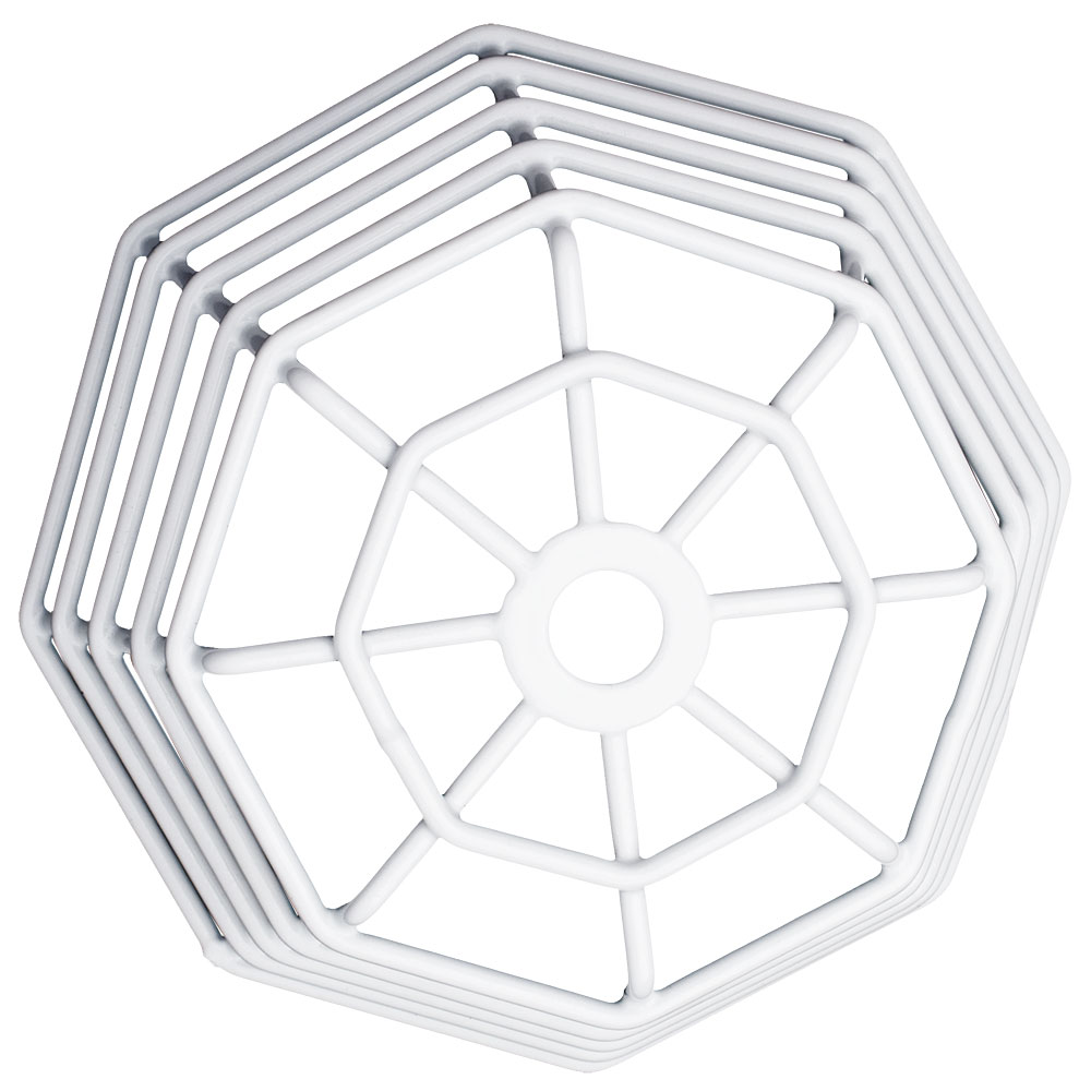 Protective Cage for Ceiling Mount Occupancy Sensors, White