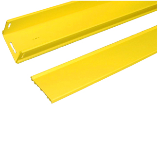 4x4 Solid Duct with Hinged Cover, Yellow (1/Carton)