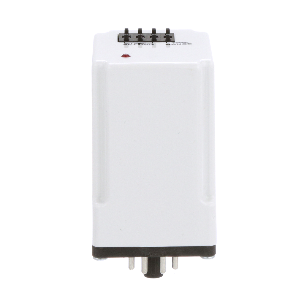 Timing Relay, Type JCK, plug In, on delay, programmable, 0.5 second to 999 hours, 10A, 240 VAC, 240 VAC 50/60 Hz