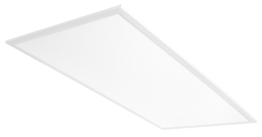 Panels Troffers 5487 Lumens Edgelit battery back-up 2X4 50W 3000K warm 120V-277V 0-10V dimming microwave sensor white