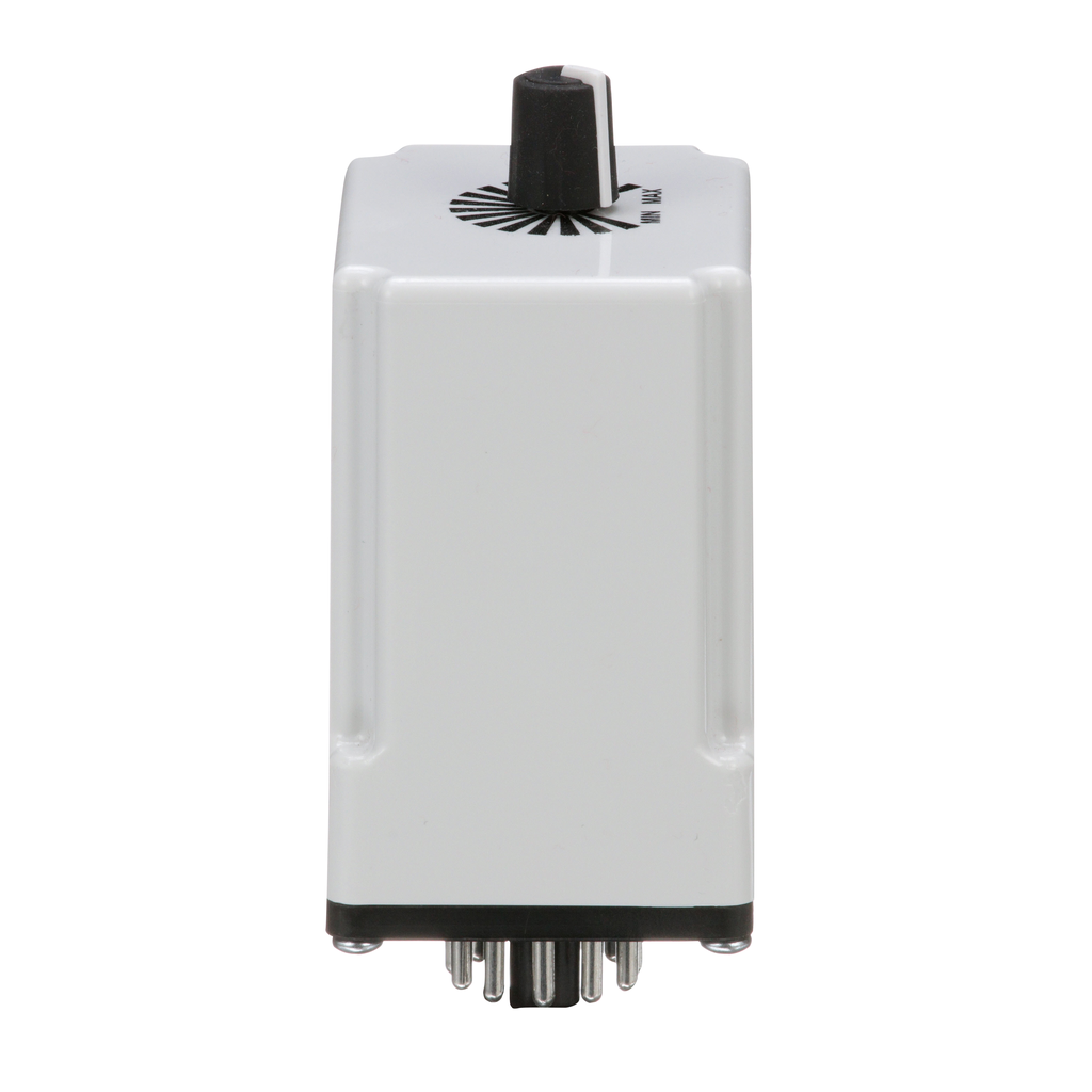 Timing Relay, Type JCK, plug In, off delay, adjustable time, 0.6 to 60 seconds, 10A, 240 VAC, 120 VAC/110 VDC