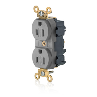 Lev-Lok Duplex Receptacle