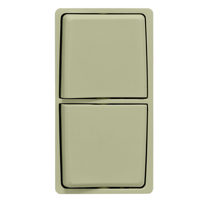 RENU Combination Switch Color Change Faceplate, Prairie Sage Leviton Renu Color Change Kit RK634-PS for Renu Combination Switches, in Prairie Sage