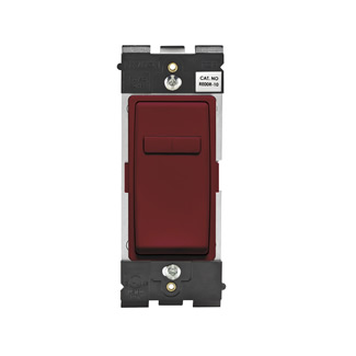 Renu Dimmer Switch Companion for Multi-Location Dimming Leviton Renu Coordinating Dimmer Remote RE00R-DG for 3-Way or More Applications, 120VAC, in Deep Garnet