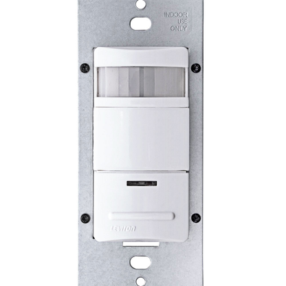 Occupancy Sensor, PIR, Wall Switch, 2100SF, 120-277V, White, Decora