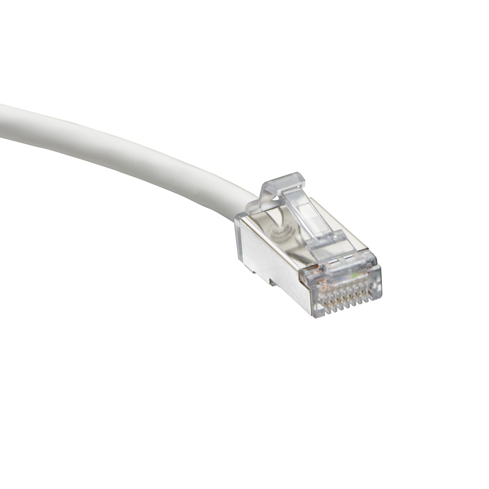 Cat 6A Small Diameter High-Flex Patch Cord, 20 feet (6.1 m), white