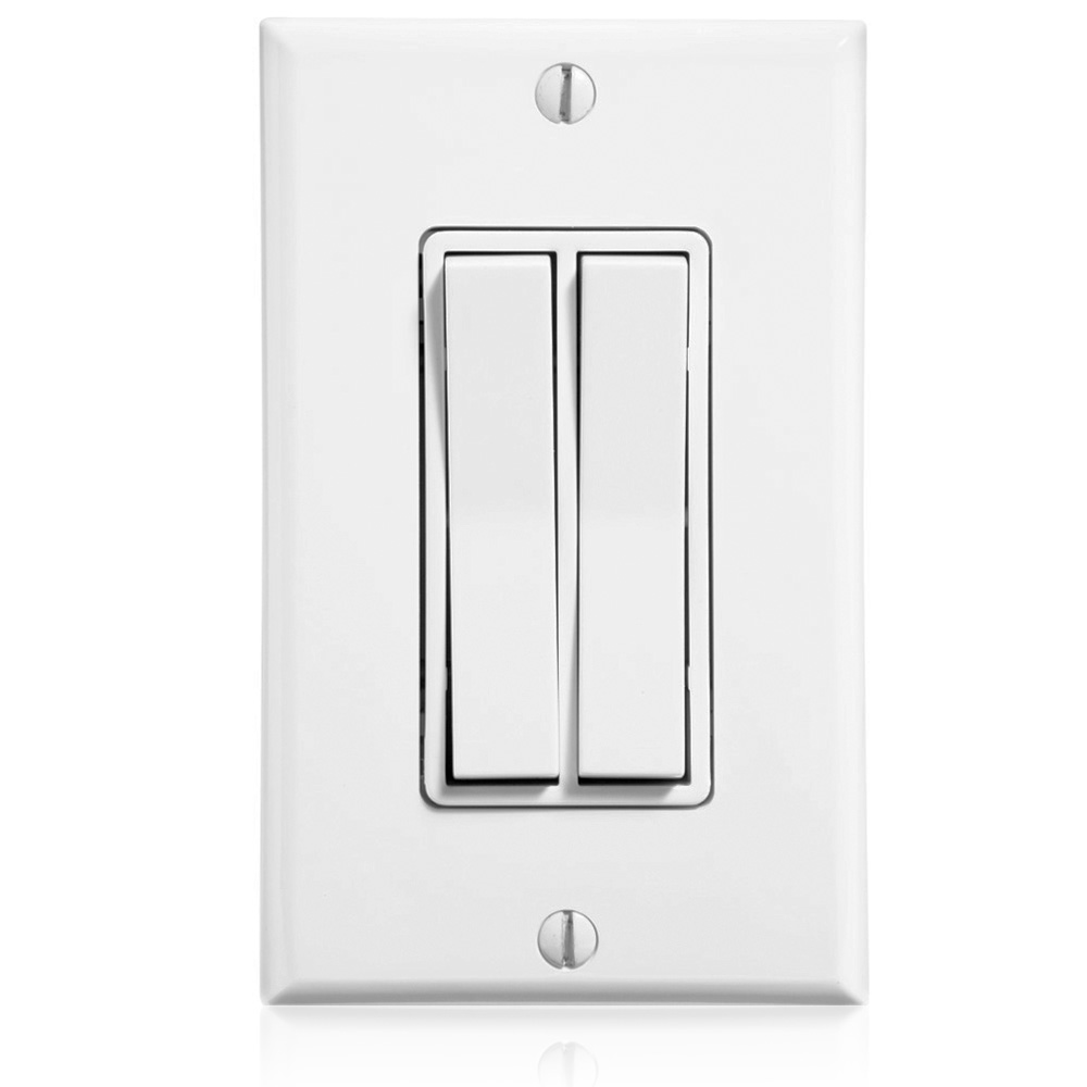 LevNet RF 902 MHz Dual Rocker Decora Entry Station, White