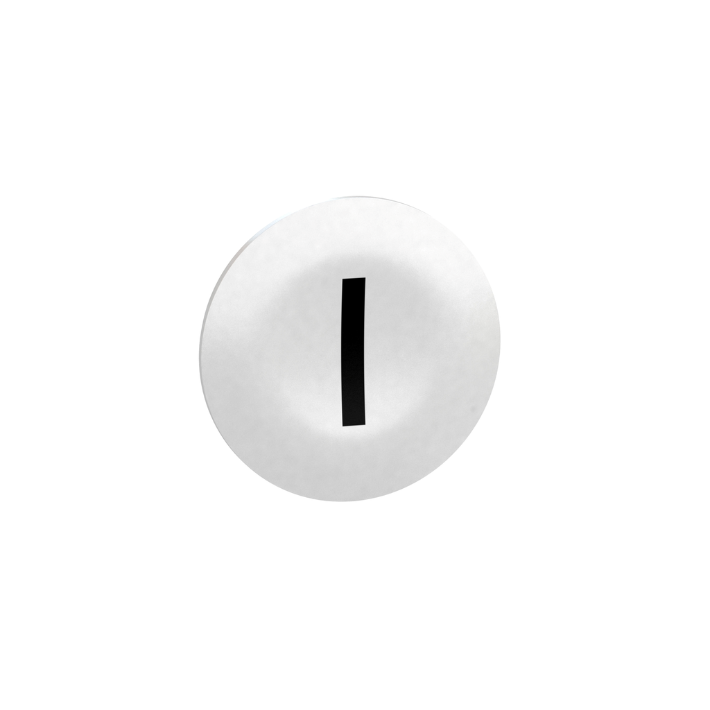 white cap marked I for rectangular multiple-headed pushbutton Ã˜22