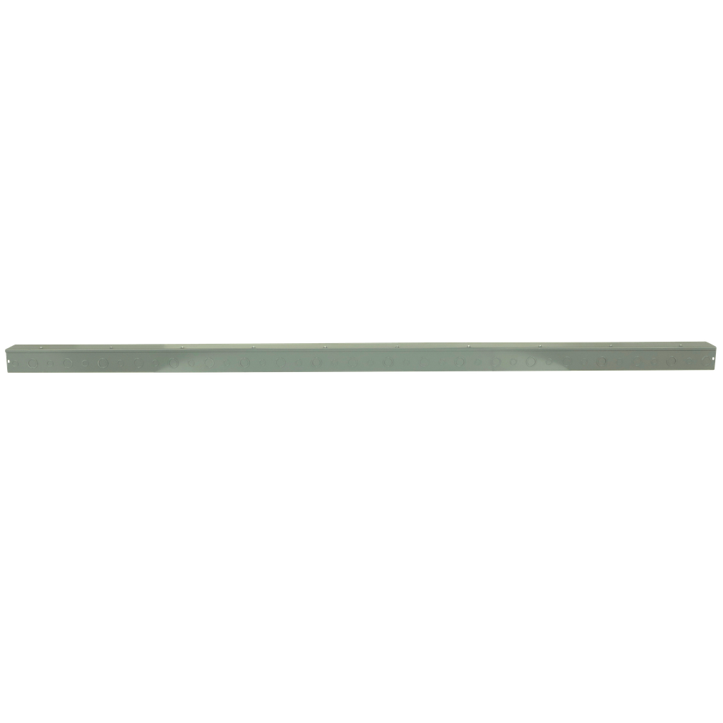 Wireway, Square-Duct, 4 inch by 4 inch, 10 feet long, with knock outs, hinged cover, N1 paint, NEMA 1