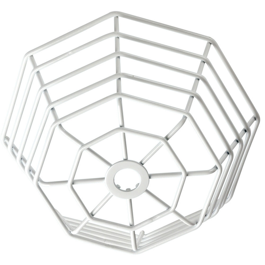 Protective Cage for Ceiling Mount Occupancy Sensors, White