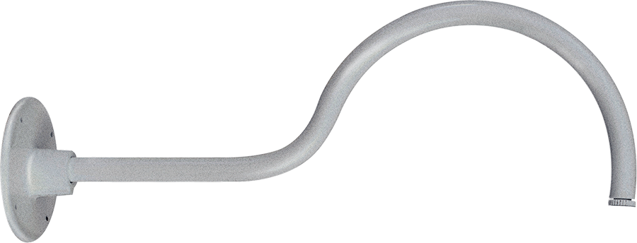 Decorative, Gooseneck Style1 24 Inches From wall 1/2 inch NPS Thread Silver