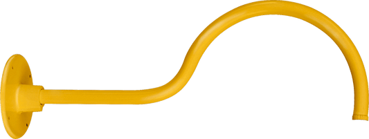 Decorative, Gooseneck Style1 24 Inches From wall 1/2 inch NPS Thread Yellow