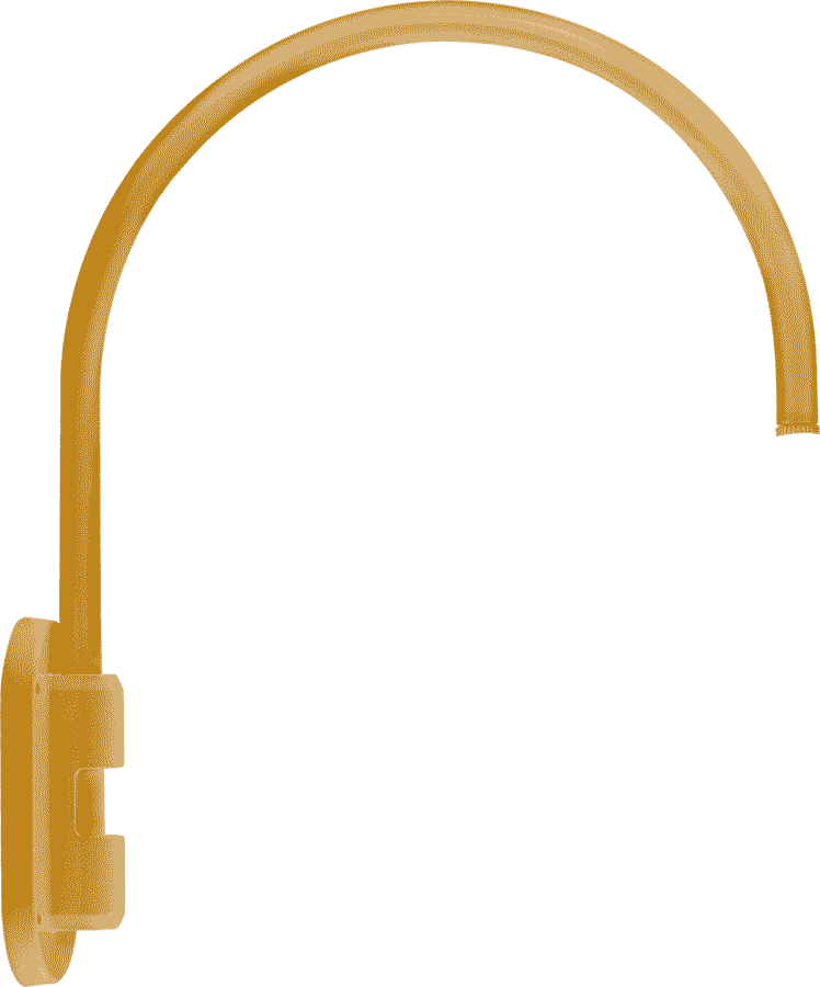 Decorative, Gooseneck Style4 wall 20 Inches High 19 Inches From wall 1/2 inch NPS Lblue