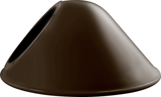 Decorative, Angled Cone shade, 11 Inches For Gnled Gooseneck Brown