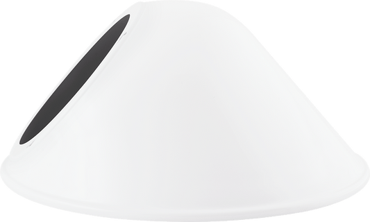 Decorative, Angled Cone shade, 11 Inches For Gnled Gooseneck white