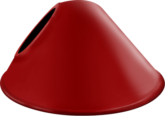 Decorative, Angled Cone shade, For Gnled Gooseneck Red