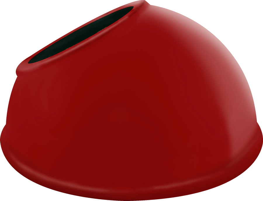 Decorative, Angled Dome shade, 11 Inches For Gnled Gooseneck Red