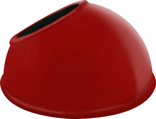 Decorative, Angled Dome shade, 11 Inches For Gnled Gooseneck Red