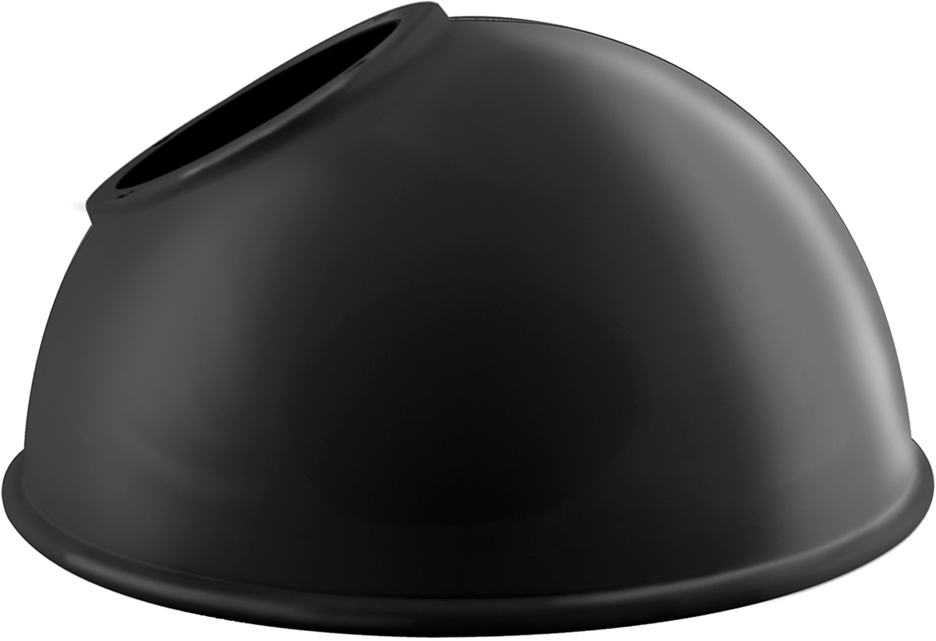 Decorative, Angled Dome shade, For Gnled Gooseneck, black