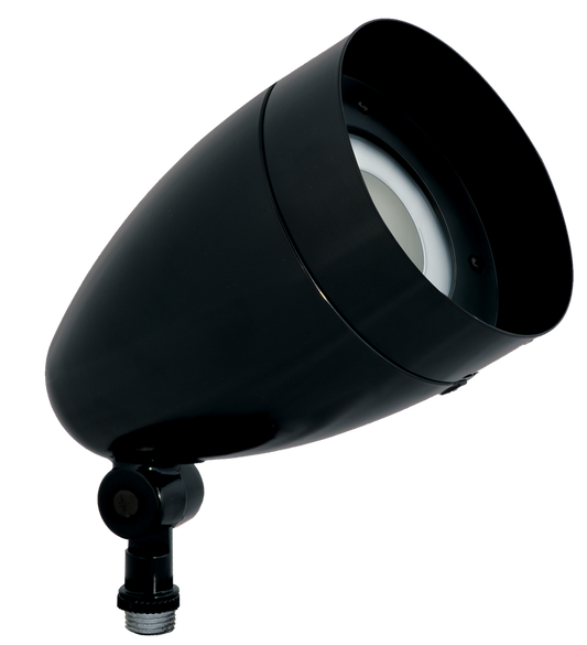 Landscape, 724 lumens, HBLED, withhood and lens 13W, 5000K, DC, black