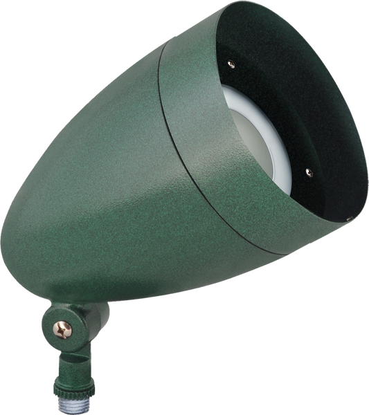 Landscape, 724 lumens, HBLED, withhood and lens 13W, 5000K, DC, verde green