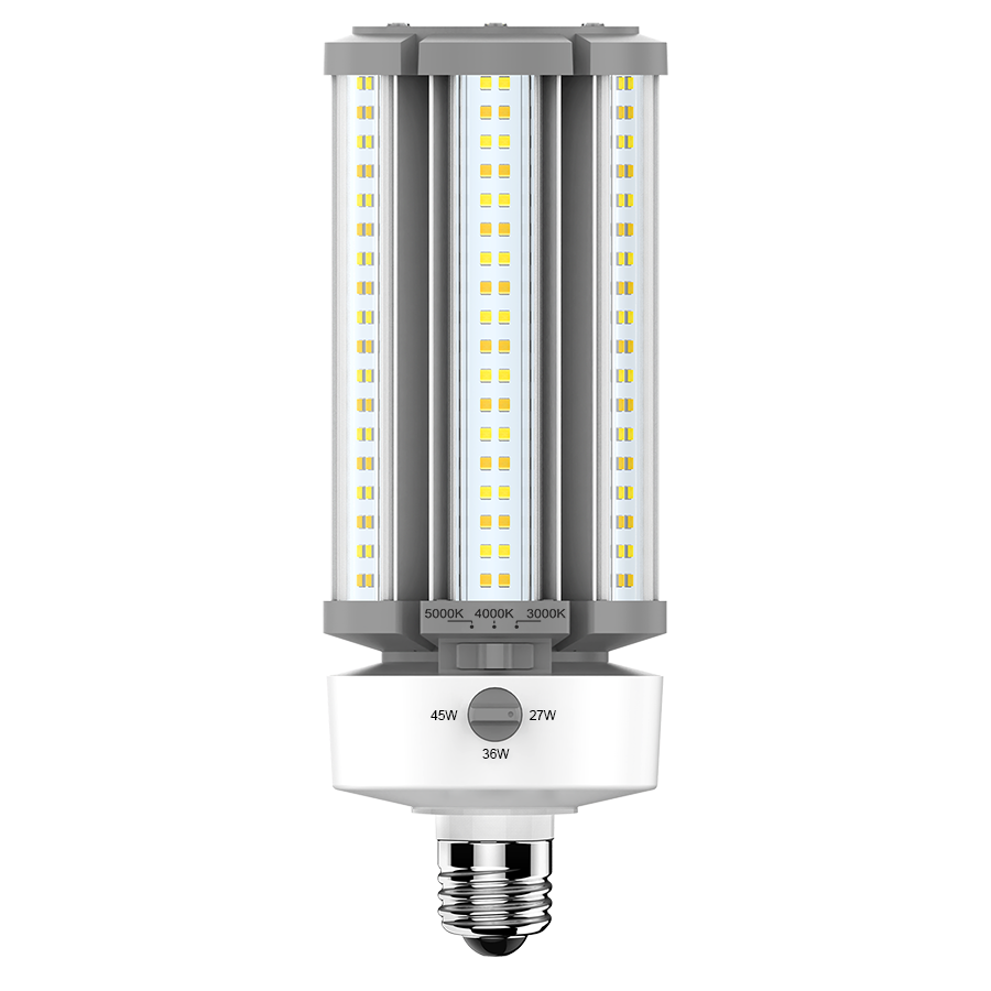 HID_REPLACEMENTS 3,645-6,525 Lm Hid Replacement Field Adjustable 3915/5220/6525 Lumens    27/36/45W E26 80Cri 3Cct Ballast Bypass 5-Pin Sensor Port