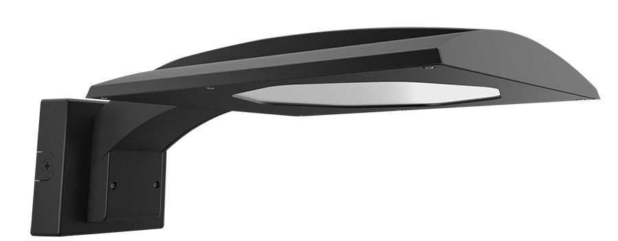 Area Lights, 8434 lumens, IVAT5S, type V square, 67W,  wall mount, 70CRI 5000K, bronze, 120-277V, 0-10V dimming