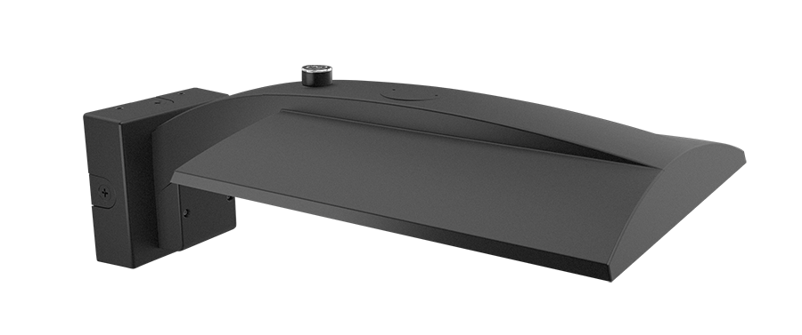 Area Lights, 8434 Lumens, IVAT5S, type V square, 67W, wall mount, 70CRI 5000K, bronze, 120-277V, 0-10V dimming, lightcloud controller