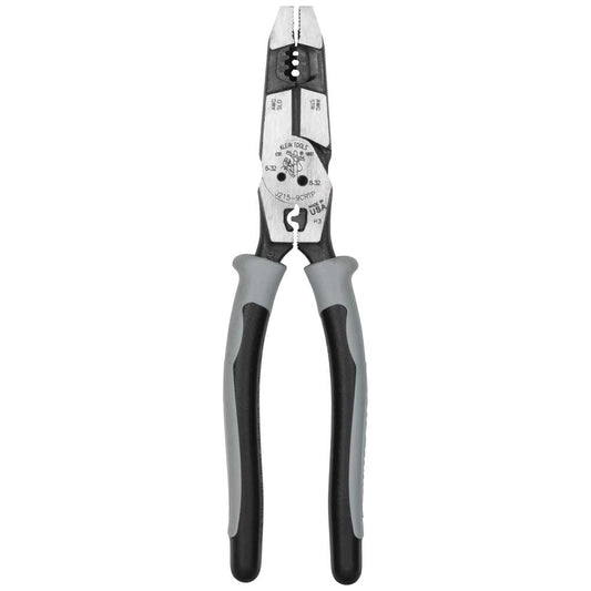 Hybrid Pliers with Crimper, Fish Tape Puller and Wire Stripper