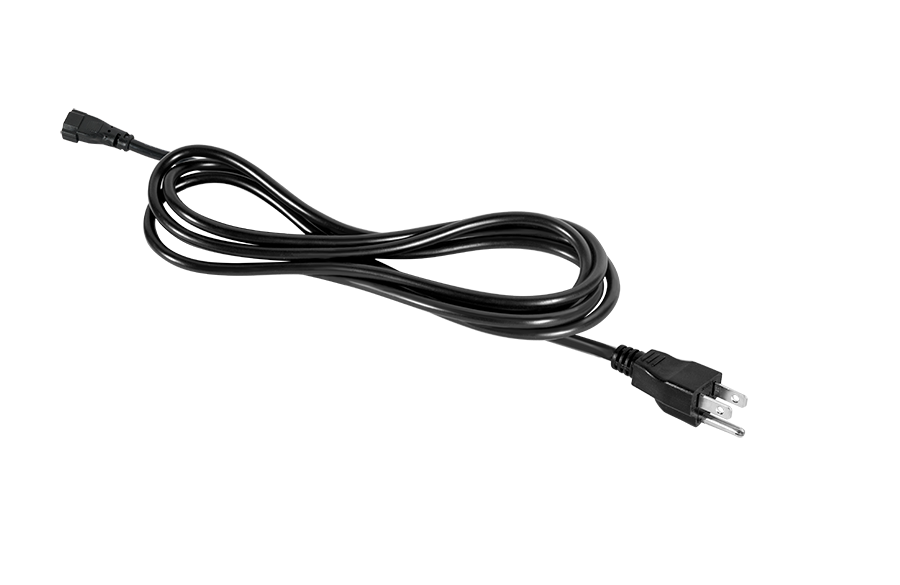 Undercabinet, Knook Cord & Plug, 6 feet, Fixture To Outlet 105 Deg , black
