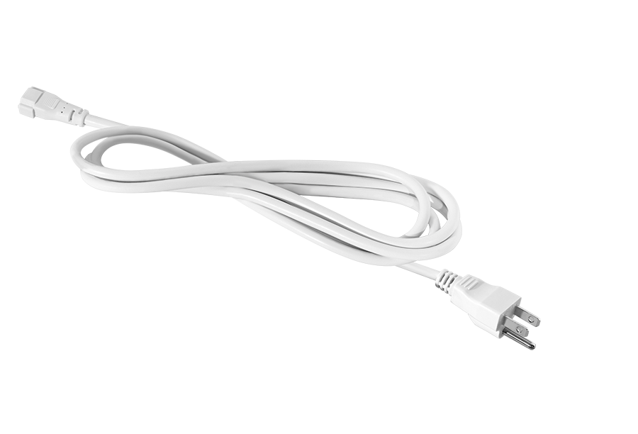 Undercabinet, Knook Cord & Plug, 6 feet, Fixture To Outlet 105 Deg, white