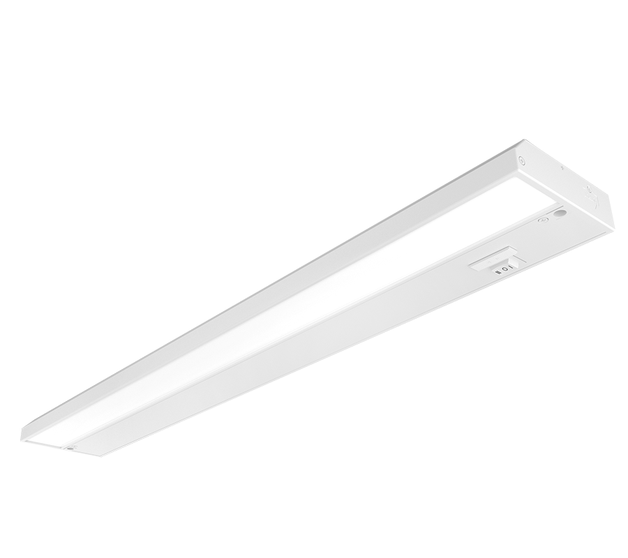 Undercabinet, 1019/1018/1038 lumens, KNOOK, field adjustable, 24 inches, 13W, 2700/3000/3500K, 120V, white