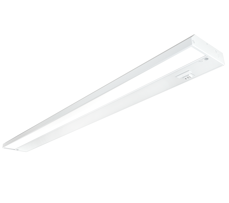 Undercabinet, 1265/1409/1398 lumens, KNOOK, field adjustable, 32 inches, 16W, 2700/3000/3500K, 120-277V white