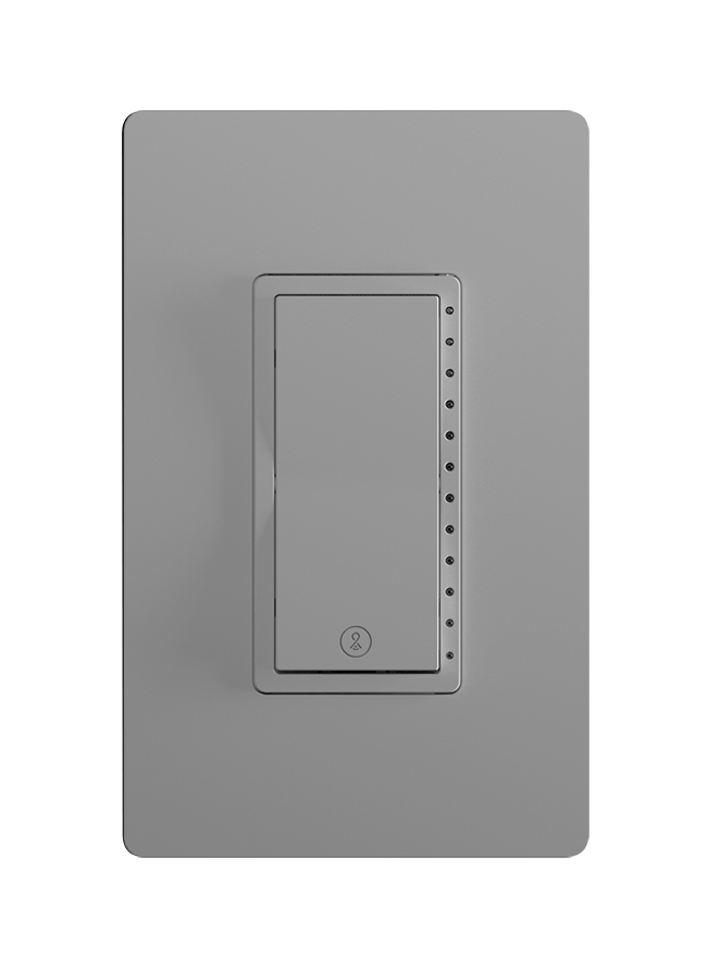 Lightcloud, LC hub gateway, wall mounted, dimmer, gray