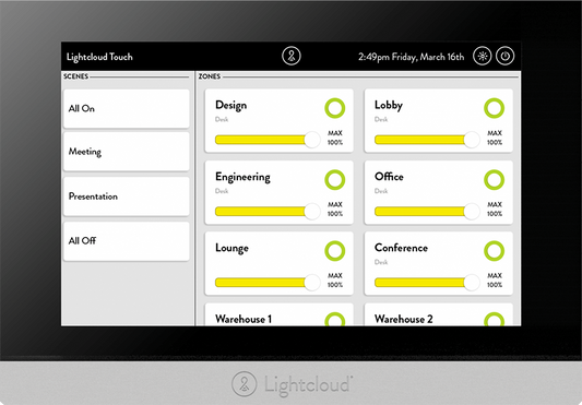 Lightcloud, LC Touch wall Tablet Mounting Included