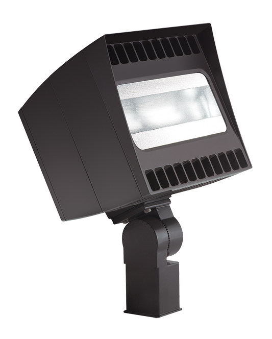 Floodlights, 9784 Lumens, CANVAS, 78W, slipfitter mount, 5000K, twistlock photocell, bronze