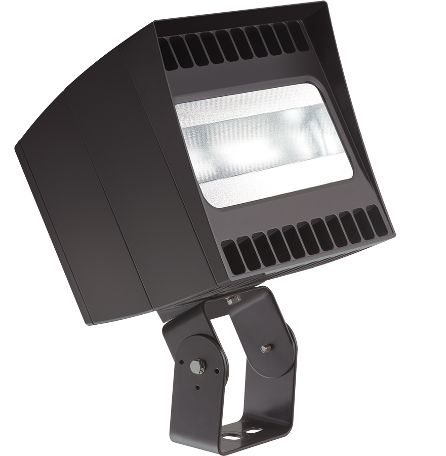 Floodlights, 9784 Lumens, CANVAS, 78W, trunnion mount, 5000K, 277V swivel photocell, bronze
