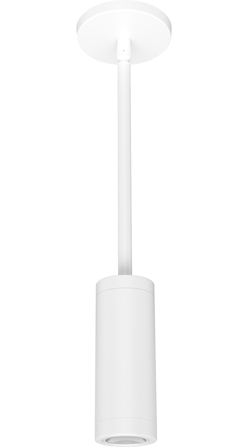 Cylinders, 740 lumens, CDLED, 10W, 2 Inches, with pendant stem, 90CRI, 3500K, matte white