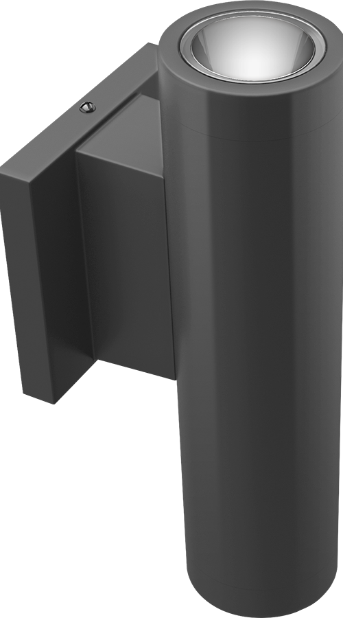 Cylinders, 772 lumens, CDLED, 10W, 2 Inches, wall Indirect (uplight) only, 90CRI, 4000K, bronze