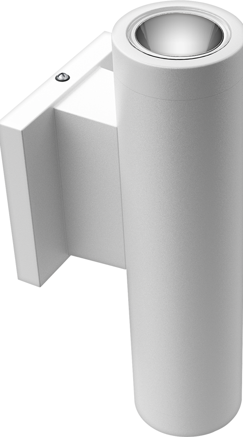 Cylinders, 740 lumens, CDLED, 10W, 2 Inches, wall Indirect (uplight) only, 90CRI, 3500K, matte white