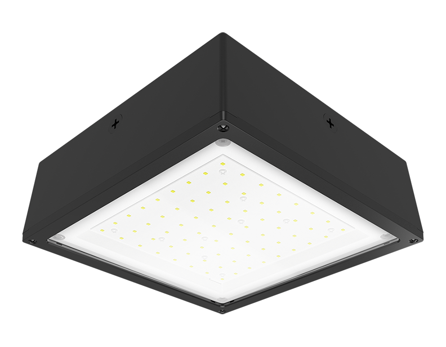 Canopylights 10210 Lumens Vanled 75W 3K flat clear 0-10V bronze 480V lightcloud controller