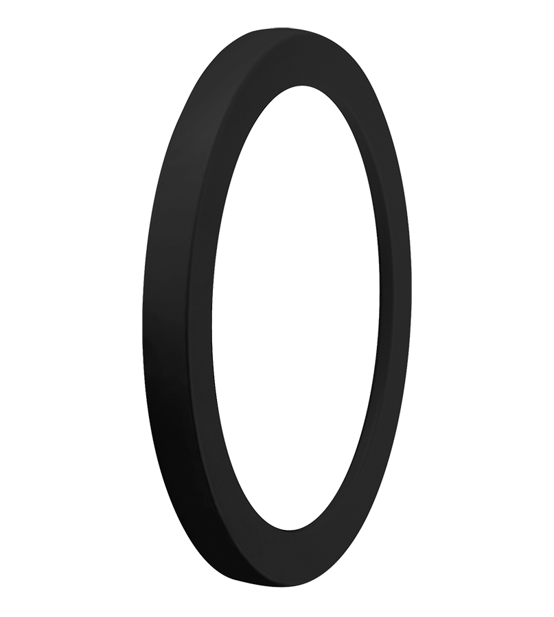 Decorative, Lens & Door Frame Replacement Gnled, black with Frosted Lens