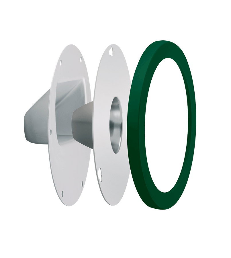 Decorative Clear Lens And Reflector Kit with door frame gnled hunter green